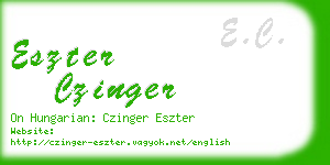 eszter czinger business card